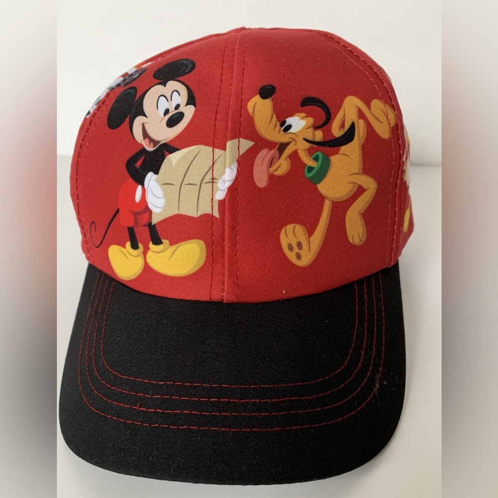 DISNEYLAND RESORT DISNEY PARKS MICKEY MOUSE PLUTO INFANT RED AND BLACK CAP HAT